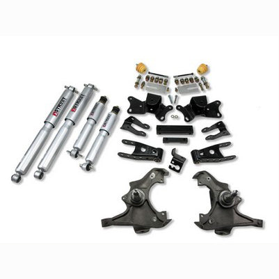 1997-00 C2500/3500 Reg and Ext Cab (inc Dually) 3 inch Front/4 inch Rear lowering kit With SP Shocks