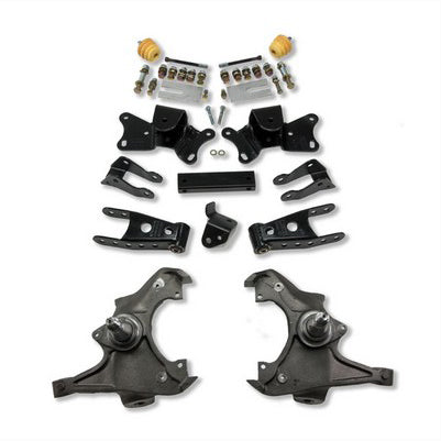 1989-96 C2500 8 lug/C3500 Ext and Crew Cab 3 inch Front/4 inch Rear lowering kit W/O Shocks