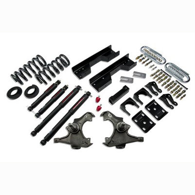 1989-96 Silverado/Sierra 3/4 Ton & 1 Ton (Ext/Crew Cab) 4 inch or 5 inch F/8 inch R drop w/shocks Lowering Kit