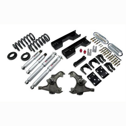 1988 only Silverado/Sierra C3500 (Ext Cab, Dually) 4 inch or 5 inch F/8 inch R drop ,Lowering Kit, With Sp Shocks