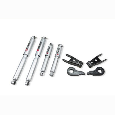 1988-98 K1500 4wd, 1992-99 GM SUV 4wd 2inch front/2 inch rear lowering kit w/SP Shocks