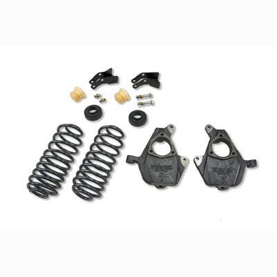 2007-14 Tahoe/Suburban/Yukon/Yukon XL/Escalade/Avalanche (2wd/4wd with or w/o rear autoride) 2 inch Front/3 or 4 inch Rear lowering kit W/O Shocks