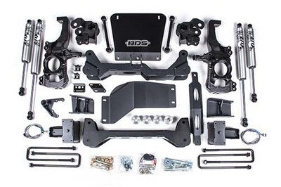 2020-24 Silverado/Sierra 2500/3500HD (w/o Overloads) 6.5 inch high clearance lift kit with Fox Shocks