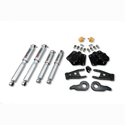 1995-99 Tahoe/Yukon (4WD,4DR) 1992-94 Blazer (4WD,4DR) 1 inch or 3 inch F/3 inch R drop Lowering Kit, With Sp Shocks