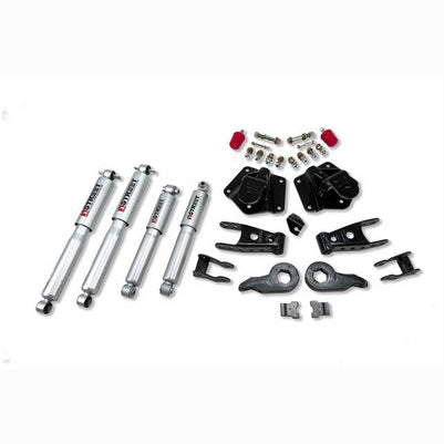 1995-99 Tahoe/Yukon (4WD,4DR) 1992-94 Blazer (4WD,4DR) 1 inch or 3 inch F/4 inch R drop ,Lowering Kit, With Sp Shocks