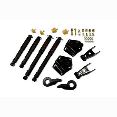 1992-99 Suburban K1500 (4WD) 1 inch or 3 inch F/4 inch R drop w/shocks Lowering Kit