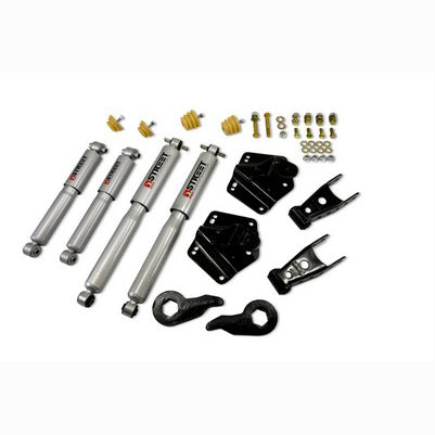 1992-99 Suburban K1500 (4WD) 1 inch or 3 inch F/4 inch R drop ,Lowering Kit, With Sp Shocks