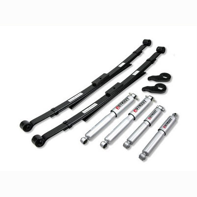 1992-99 Tahoe/Yukon (4WD,2DR) 1 inch or 3 inch F/3.5 inch R drop ,Lowering Kit, With Sp Shocks