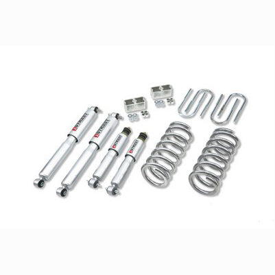 1996-03 Isuzu Hombre 4 cyl. (2WD) 1 inch F/2 inch R drop ,Lowering Kit, With Sp Shocks