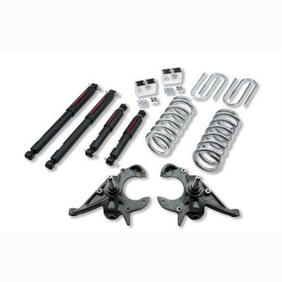 1996-03 Isuzu Hombre 4 cyl. (2WD) 3 inch F/3 inch R drop w/shocks Lowering Kit