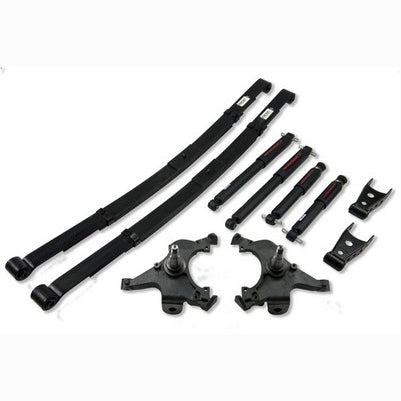 1992-99 Suburban (2WD) 2 inch F/4 inch R drop w/shocks Lowering Kit