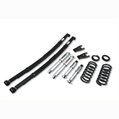 1992-99 Suburban (2WD) 2 inch or 3 inch F/4 inch R drop ,Lowering Kit, With Sp Shocks