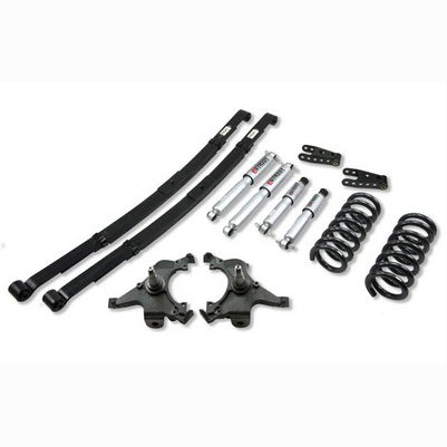 1992-94 Suburban Half Ton (2WD) 1992-98 Suburban 3/4 Ton(2WD) 3 inch F/4 inch R drop ,Lowering Kit, With Sp Shocks