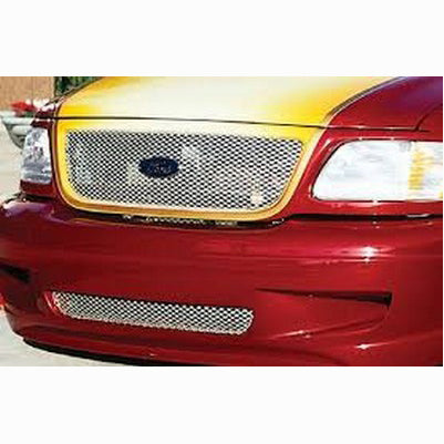 1999-03 F150 w/Street Scene Gen 4 valance lower Speed grill insert, Chrome finish
