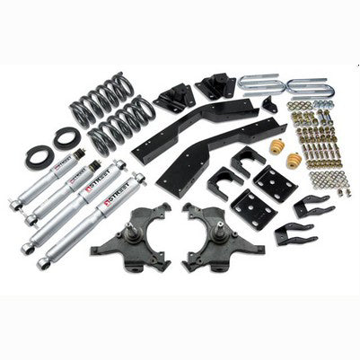 1992-94 Suburban 3/4 Ton (2WD) 4 inch or 5 inch F/7 inch R drop ,Lowering Kit, With Sp Shocks