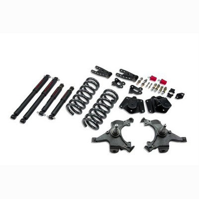 1995-99 Tahoe/Yukon (4DR only) 3 inch F/4 inch R drop w/shocks Lowering Kit