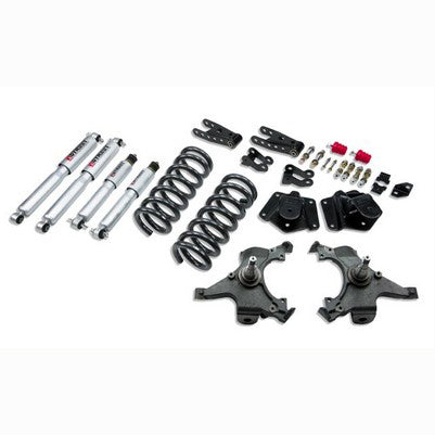1995-99 Tahoe/Yukon (4DR only) 3 inch F/4 inch R drop ,Lowering Kit, With Sp Shocks