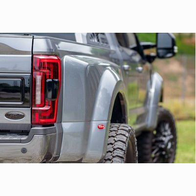 XB LED Tail Lights: Ford Super Duty (17-22) (Pair / Red)