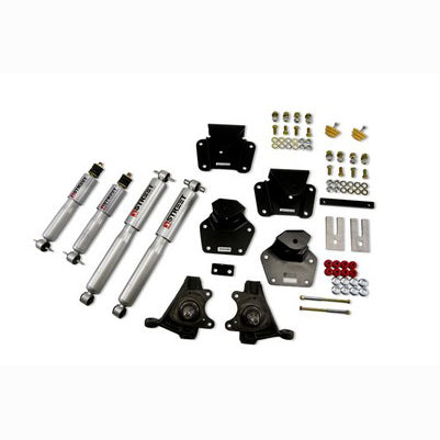 1991-96 Dodge Dakota (Std Cab, V8) 2 inch F/4 inch R drop ,Lowering Kit, With Sp Shocks