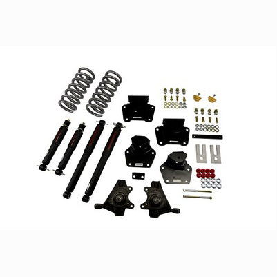 1991-96 Dodge Dakota (Std Cab, V8) 4 inch F/4 inch R drop w/shocks Lowering Kit