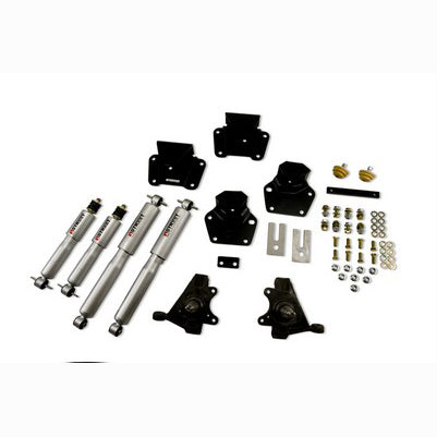 1987-90 Dodge Dakota (Std Cab, V8) 2 inch F/4 inch R drop ,Lowering Kit, With Sp Shocks