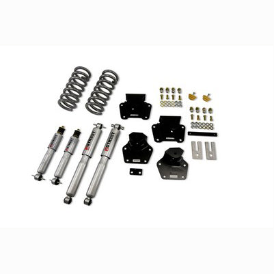 1987-96 Dodge Dakota (Std Cab, V8) 2 inch F/4 inch R drop ,Lowering Kit, With Sp Shocks