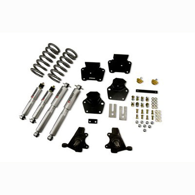 1987-90 Dodge Dakota (Std Cab, V8) 4 inch F/4 inch R drop ,Lowering Kit, With Sp Shocks