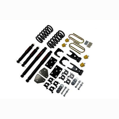 2002-05 Ram 1500 reg Cab 2 inch Front/5 inch Rear lowering kit With ND2 Shocks