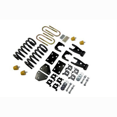 2002-05 Ram 1500 Quad Cab 2 inch Front/5 inch Rear lowering kit W/O Shocks