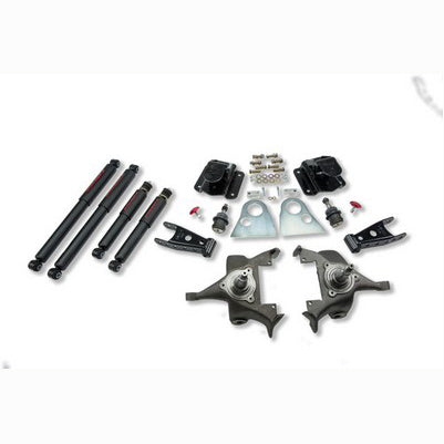 1994-99 Ram 1500 (Std Cab, V8, Auto Trans Only) 2 inch Front/4 inch Rear lowering kit With ND2 Shocks
