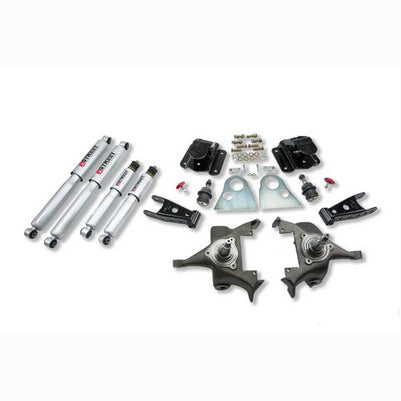 1994-99 Ram 1500 (Std Cab, V8, Auto Trans Only) 2 inch Front/4 inch Rear lowering kit With SP Shocks