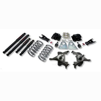 1994-99 Ram 1500 (Std Cab, V8, Auto Trans Only) 3 inch Front/4 inch Rear lowering kit With ND2 Shocks