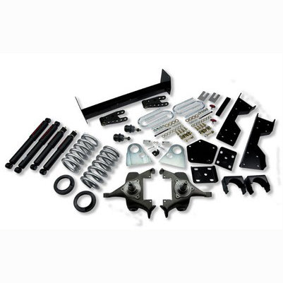 1994-99 Ram 1500 (Std Cab, V8, Auto Trans Only) 4 or 5 inch Front/6 or 7 inch Rear lowering kit With ND2 Shocks