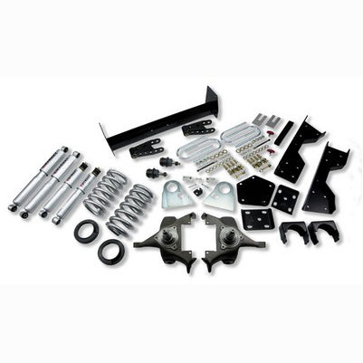 1994-99 Ram 1500 (Std Cab, V8, Auto Trans Only) 4 or 5 inch Front/6 or 7 inch Rear lowering kit With SP Shocks