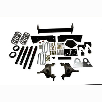 1994-99 Ram 1500 (Ext Cab, V8, Auto Trans Only) 4 or 5 inch Front/6 inch Rear lowering kit With ND2 Shocks