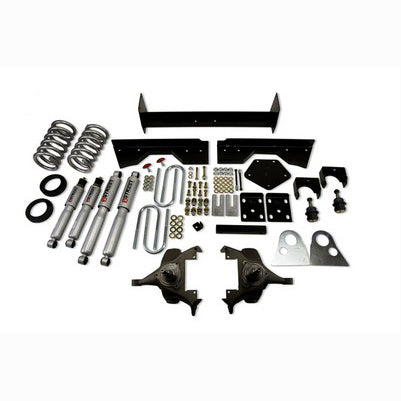 1994-99 Ram 1500 (Ext Cab, V8, Auto Trans Only) 4 or 5 inch Front/6 inch Rear lowering kit With SP Shocks