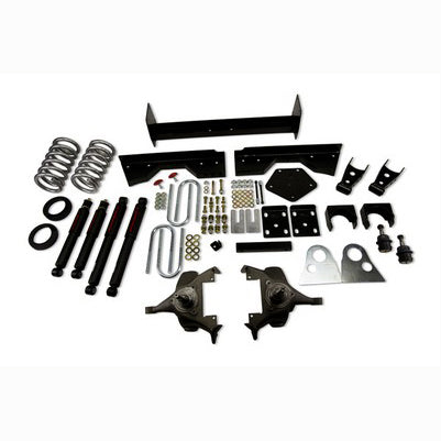 1994-99 Ram 1500 (Ext Cab, V8, Auto Trans Only) 4 or 5 inch Front/6 or 7 inch Rear lowering kit With ND2 Shocks