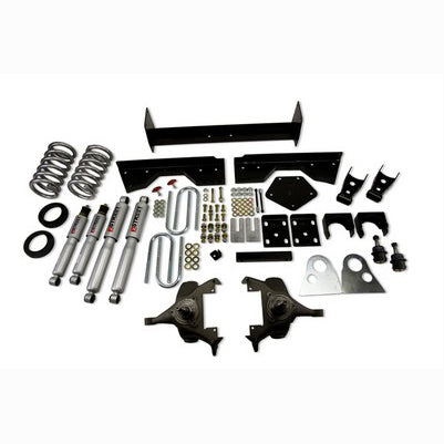 1994-99 Ram 1500 (Ext Cab, V8, Auto Trans Only) 4 or 5 inch Front/6 or 7 inch Rear lowering kit With SP Shocks
