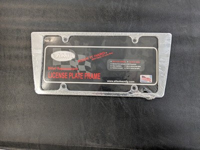 License Plate Frame, Tapered Edge Plain Frame- Polished