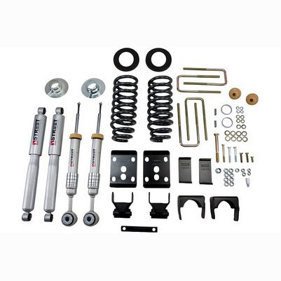 2004-08 F150 2wd 2 or 3 inch Front/5 inch Rear lowering kit With SP Shocks
