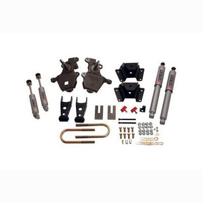 1997-03 F150 2wd (V8 only) 2 inch Front/4 inch Rear Lowering Kit, With SP Shocks