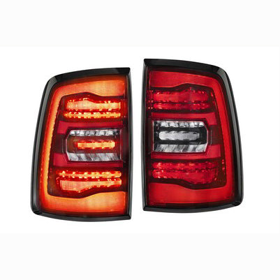 XB LED Tail Lights: Dodge Ram (09-18) (Pair / Red) (Gen 2)
