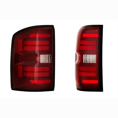 XB LED Tail Lights: GMC Sierra (14-18) (Pair / Red)