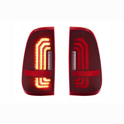 XB LED Tail Lights: Ford Super Duty (99-16) (Pair / Red)