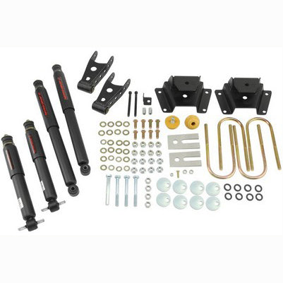 1997-03 Ford Harley Series 1 inch or 2 inch F/3 inch R drop w/shocks Lowering Kit