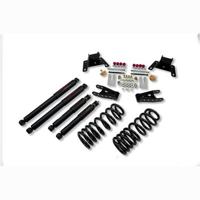 1987-96 F150 2wd reg Cab 2 inch Front/4 inch Rear lowering kit With ND2 Shocks