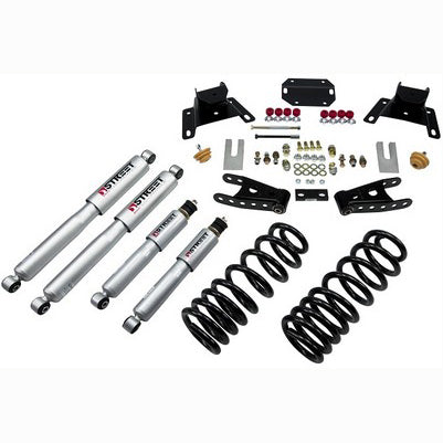 1987-96 F150 2wd Ext Cab 2 inch Front/4 inch Rear lowering kit With SP Shocks