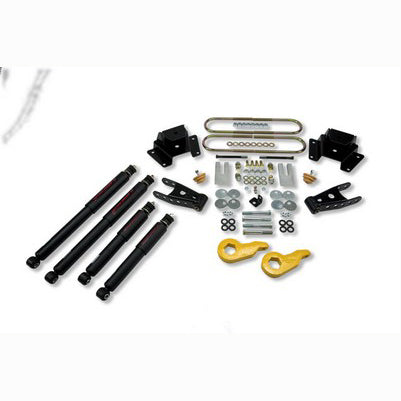 1997-03 F150 4wd 1-3 inch Front/4 inch Rear lowering kit With ND2 Shocks