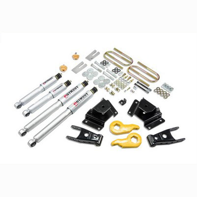 1997-03 F150 4wd 1-3 inch Front/4 inch Rear lowering kit With SP Shocks