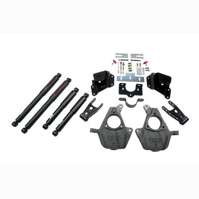 2005-06 Silverado/Sierra ec/sb (2wd w/Torsion Bar suspension) 2inch F/3 inch R drop w/shocks